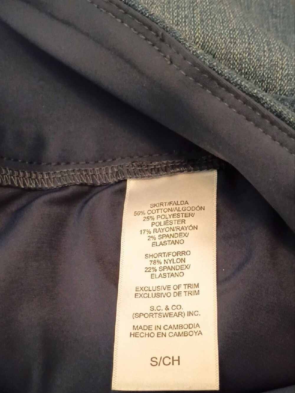 Women's Dark Blue Denim Mini Skirt - Picture 5 of 5
